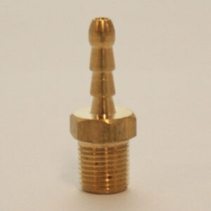 Male Brass Barb 1/8in(3.2mm) Hose x 1/8in BSPT