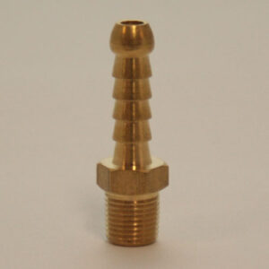 Male Brass Barb 1/4in(6.3mm) Hose x 1/8 BSPT