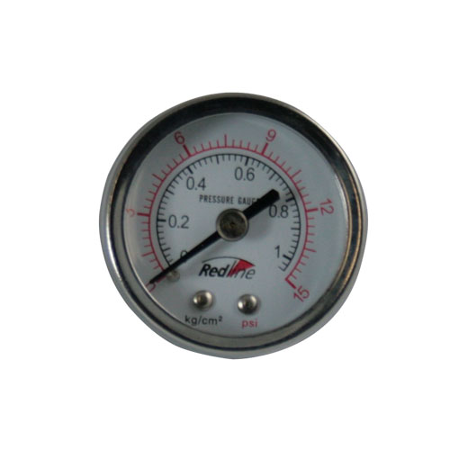 Carbole 0-15 PSI Fuel Pressure Gauge – 1.5 Inch, Mechanical, Chrome – For Edelbrock Quickfuel Carburetors